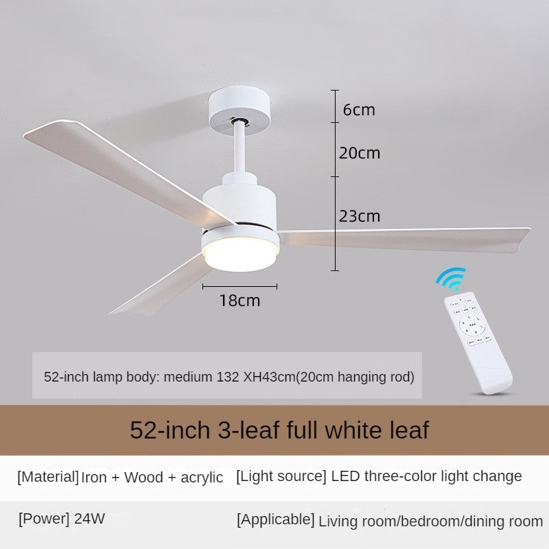 HEIKESZ Nordic 2023 New Ceiling Fan with LED Light Remote Control Modern Minimalist Design for Living Room Dining Room Bedroom