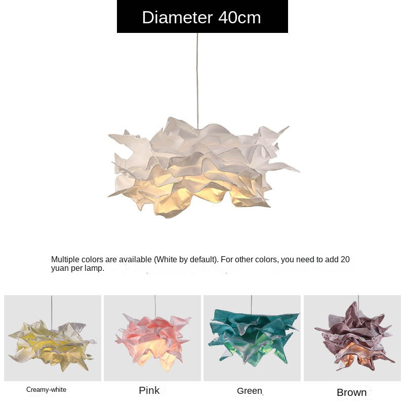 HEIKESZ Paper Art Cloud Flower Chandelier Creative Cloud Lamp for Bedroom Dining Room Shop Bar Decoration Simple Art Design