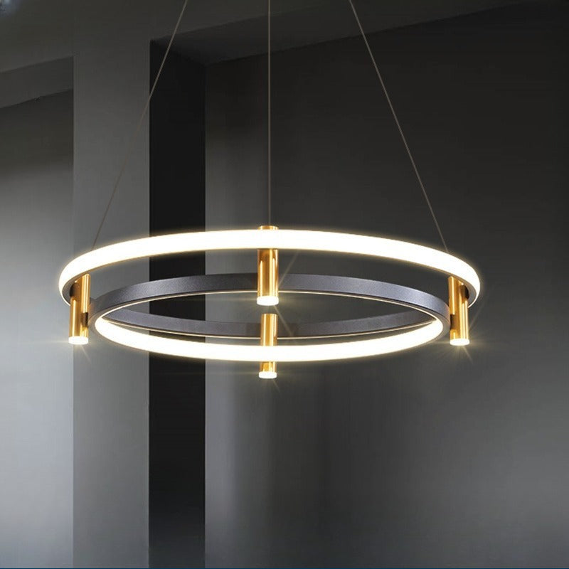 HEIKESZ Minimalist Ring Chandelier Modern Luxury Living Room Bedroom Dining Room Lighting Fixture Creative Designer Art Lamp