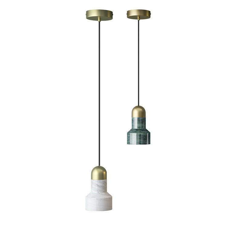 HEIKESZ Nordic Modern Simple Marble Drop Light Affordable Luxury Ceiling Lamp for Living Room Dining Room Bedside Creative Personality Lighting