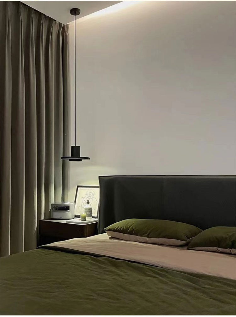 HEIKESZ Nordic Postmodern Black Pendant Lamp Industrial Style for Bedroom Corridor Balcony Kitchen Bar Restaurant Lighting