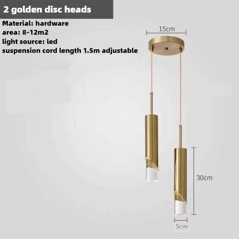 HEIKESZ Luxury Bedroom Chandeliers Modern Simple Design Long Line Single Head Small Ceiling Lights for Living Room Bar Restaurant