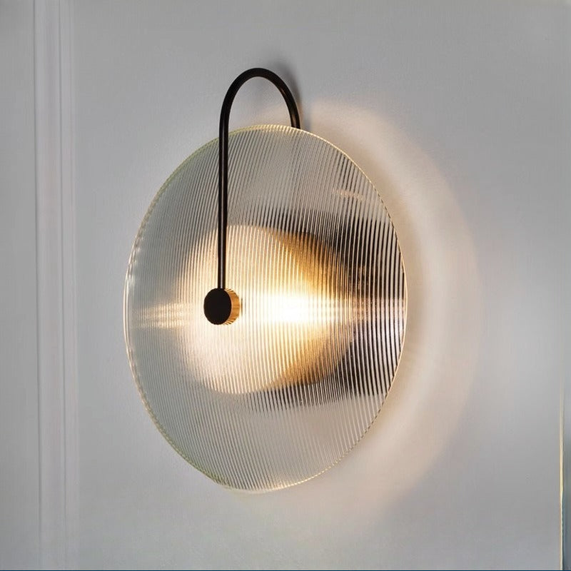 HEIKESZ Nordic Glass Wall Lamp Minimalist Design for Living Room Bedroom Hotel Guest Room Sofa Model Room Decorative Lighting