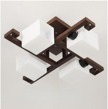 HEIKESZ Chinese Ceiling Lamp Led Solid Wood Simplicity Antique Master Bedroom Living Room Home Hall Light