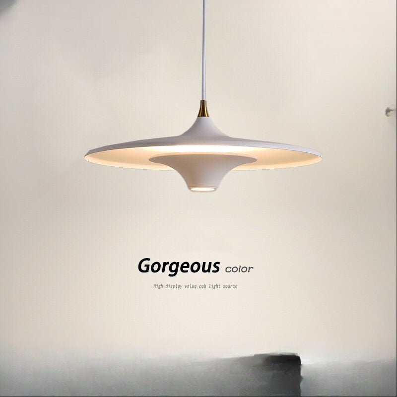 HEIKESZ Nordic Minimalist UFO Chandelier for Dining Table Bar Desk Post-Modern Bedroom Bedside Lamps