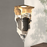 HEIKESZ Queen Corridor Aisle Gypsum Lamp Embedded Living Room Corner Embedded Induction Corner Wall Lamp Ambience Light