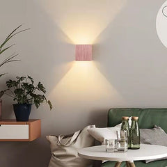 HEIKESZ Nordic LED Wall Lamp Waterproof Outdoor Indoor Bedside Corridor Balcony Courtyard Stair Light Warm White Bulb for Living Room Bedroom Lighting