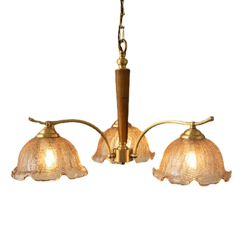 HEIKESZ American South Ocean Style Vintage Chandelier Retro Crack Bedroom Dining Room Living Room Pendant Light