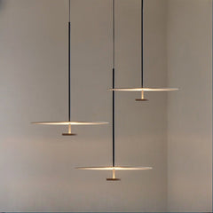 HEIKESZ Nordic Minimalist UFO Chandelier Round Danish Design for Office Bar Dining Room Exhibition Hall Lighting