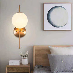 HEIKESZ Nordic Wall Lamp Luxury Living Room Light Creative Simple Bedroom Wall Lamp Stair Aisle Bedside Lamp