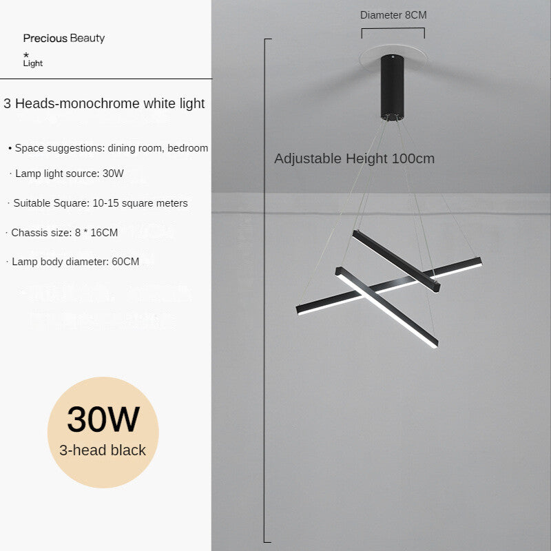 HEIKESZ Modern Stair Chandelier Minimalist LED Line Light for Living Room Bedroom Villa Ceiling Lighting Warm Light Creative Design