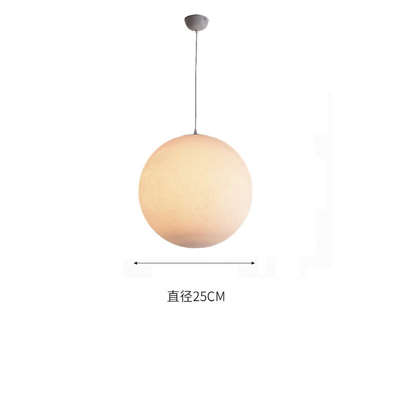 HEIKESZ Silk Moon Light Chandelier Large Nordic Art Bedroom Dining Room Lamp Creative Bar Clothing Store Ball Chandelier
