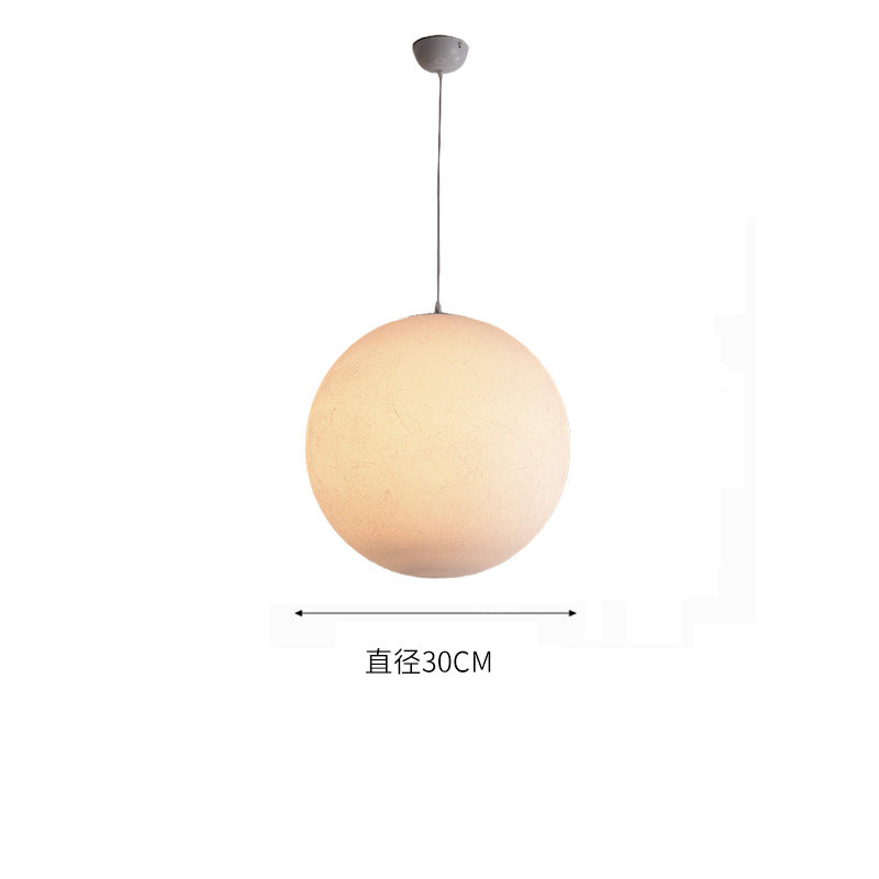 HEIKESZ Silk Moon Light Chandelier Large Nordic Art Bedroom Dining Room Lamp Creative Bar Clothing Store Ball Chandelier