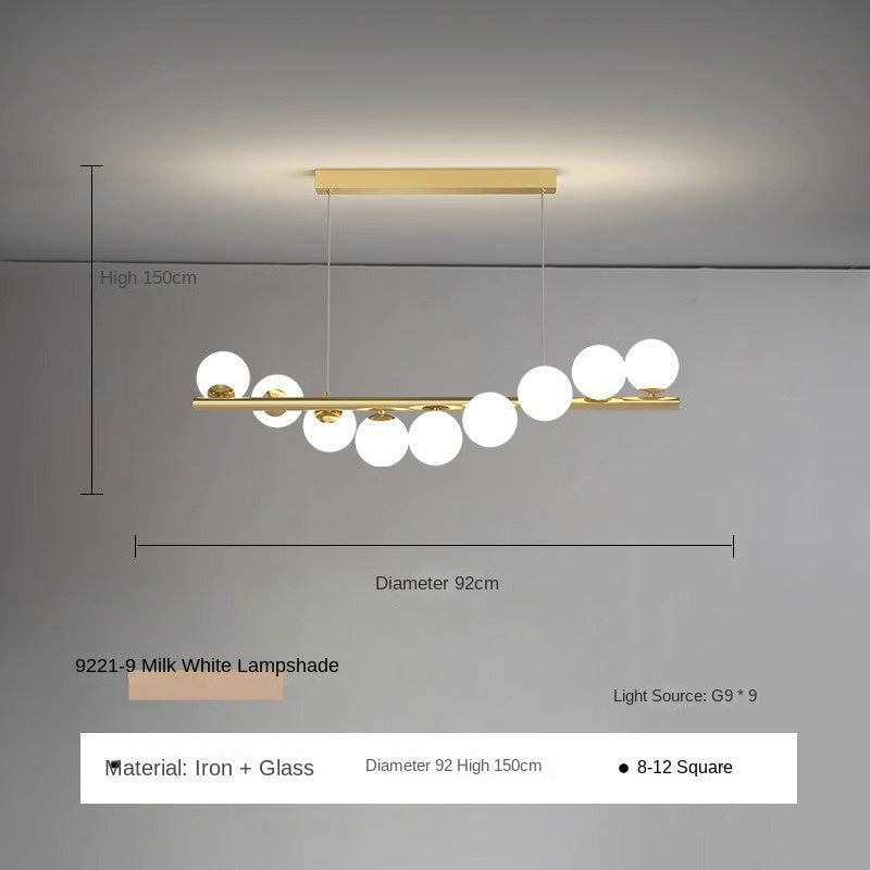 HEIKESZ Nordic Modern Chandelier Creative Simple Pendant Light for Restaurant Office Conference Table Luxury Dining Bar Long Lights