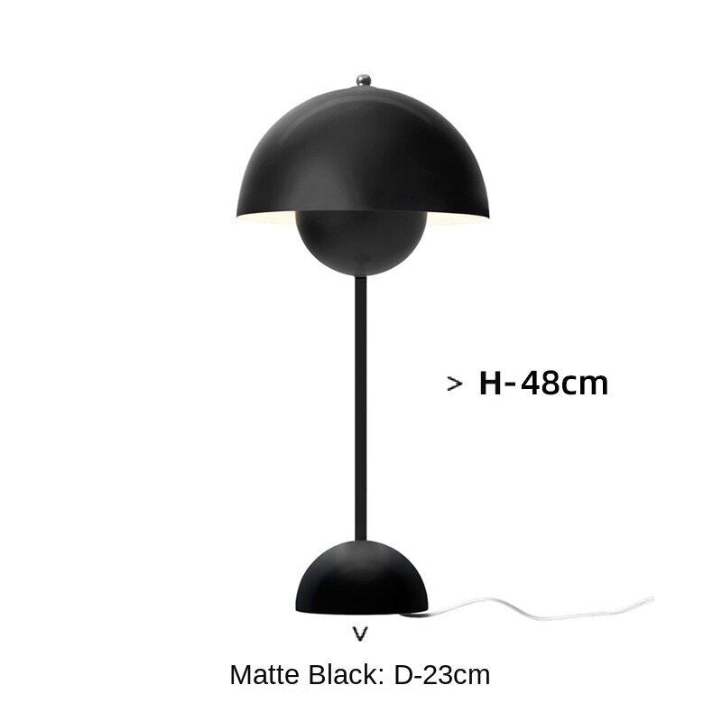 HEIKESZ Modern Touch Dimming Bud Table Lamp Danish Designer Bedside Lamp Eye Protection Study Lamp Living Room Decor Mushroom Night Light