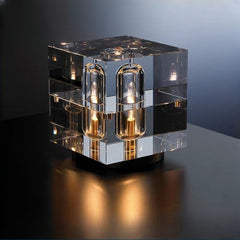 HEIKESZ Nordic Crystal Table Lamp Luxury Modern Design for Living Room Bedroom Study Creative Simple Personality Lighting