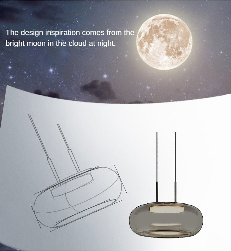 HEIKESZ Modern Glass Chandelier Luxury Dining Light for Restaurant Bar Bedroom Living Room Decor