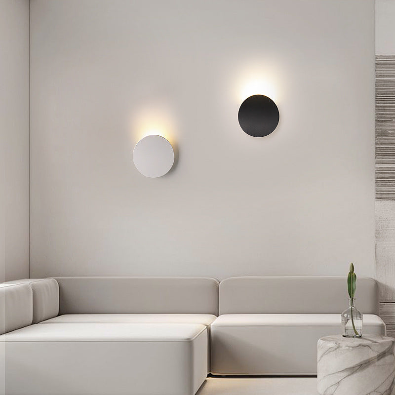 HEIKESZ Modern LED Wall Lamp Minimalist Nordic Style for Bedroom Living Room Corridor Aisle Background Lighting