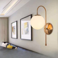 HEIKESZ Nordic Wall Lamp Luxury Living Room Light Creative Simple Bedroom Wall Lamp Stair Aisle Bedside Lamp