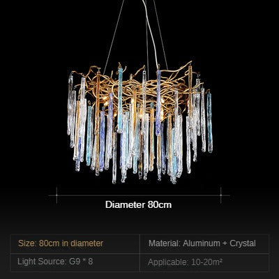 HEIKESZ Luxury Crystal Chandelier for Living Room European Retro Style Villa Duplex High-End Bedroom Lighting