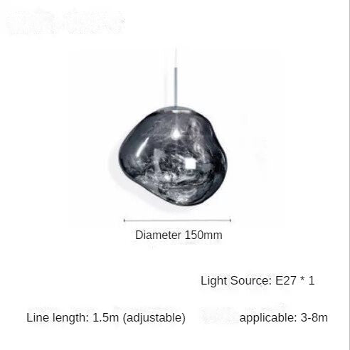 HEIKESZ Nordic Lava Lamps Modern Chandelier for Restaurant Bar Warm Lighting Ceiling Decor