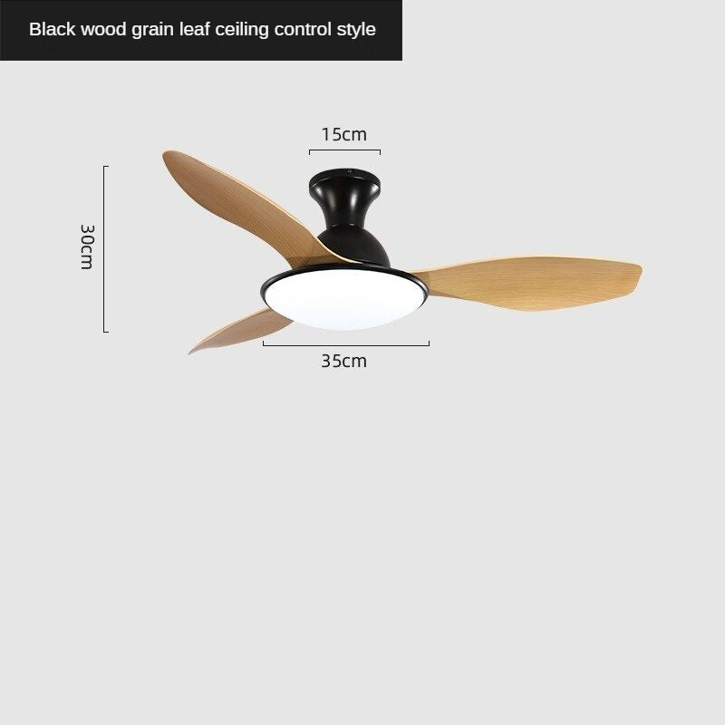 HEIKESZ Nordic 42 52 Inch Ceiling Fan with LED Light Modern Minimalist Noiseless Frequency Conversion Fan for Living Room Bedroom Restaurant