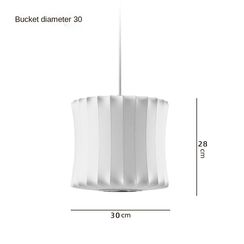 HEIKESZ New Chinese Style Silk Fabric Lantern Chandelier for Living Room Dining Room Clothing Bar Tea Art Bar Round Lamps