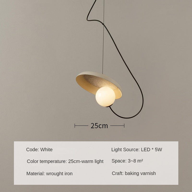 HEIKESZ Silent Style Kitchen Island Magnetic Glass Ball Small Droplight Nordic Homestay Dining Room Lamp Minimalist Designer