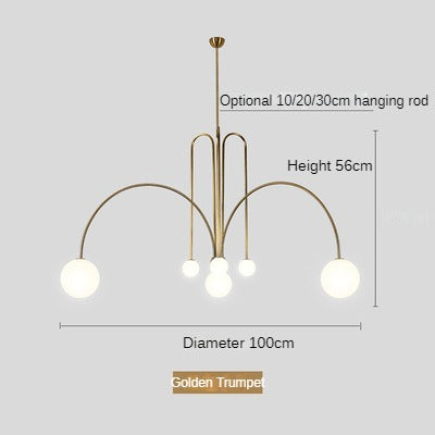 HEIKESZ Post-Modern Creative Chandelier for Living Room Restaurant Hotel Bedroom Study Club Cafe Clothing Store Art Exhibition Lighting