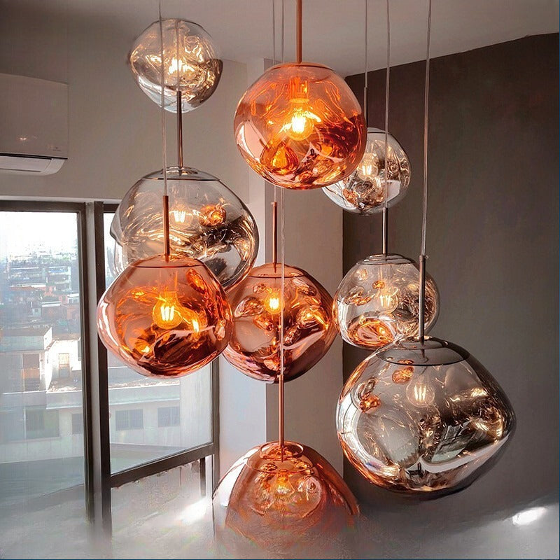 HEIKESZ Nordic Lava Lamps Modern Chandelier for Restaurant Bar Warm Lighting Ceiling Decor