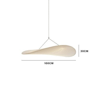 HEIKESZ Japanese Style Chandelier Simple Bedroom Light Nordic Art Silk Cloth Designer Famous Restaurant Tea Room Lighting