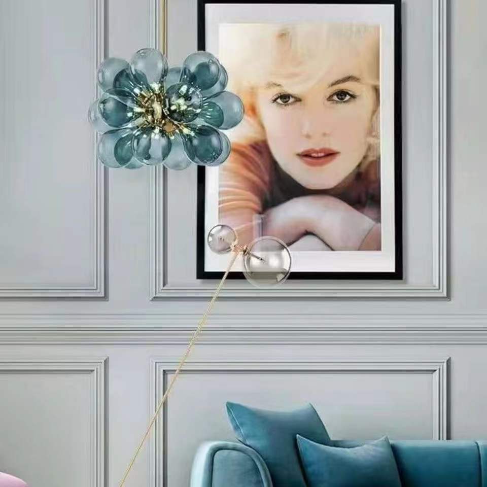 HEIKESZ Simple Creative Balloon Chandelier for Kids Room Living Room Bedroom Showroom Lighting