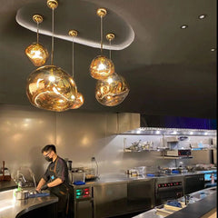 HEIKESZ Nordic Lava Lamps Modern Chandelier for Restaurant Bar Warm Lighting Ceiling Decor