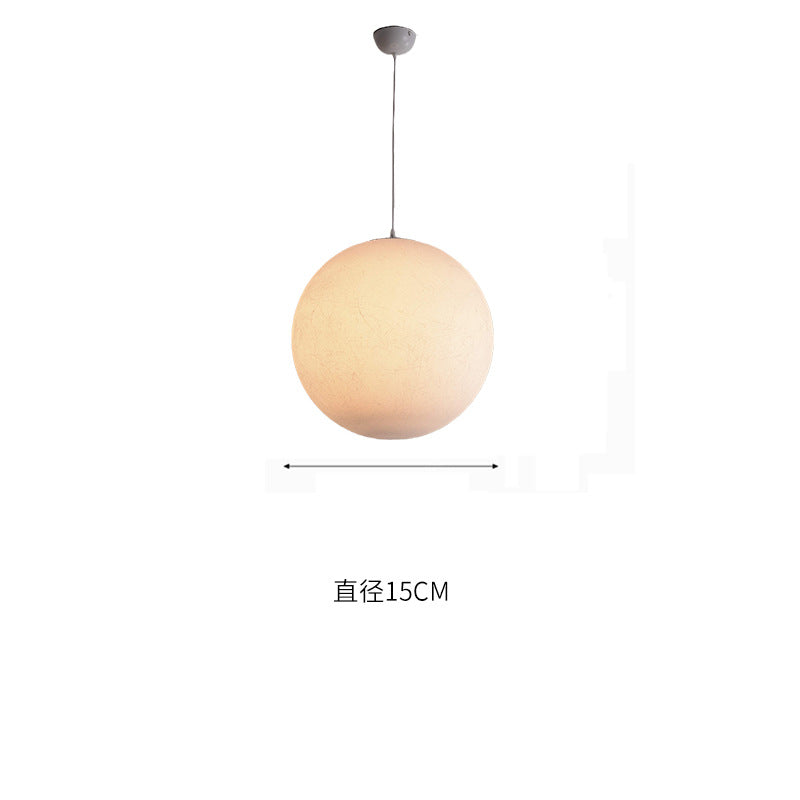 HEIKESZ Silk Moon Light Chandelier Large Nordic Art Bedroom Dining Room Lamp Creative Bar Clothing Store Ball Chandelier