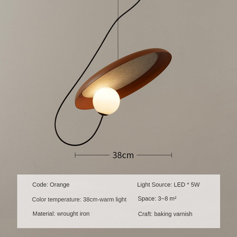 HEIKESZ Silent Style Kitchen Island Magnetic Glass Ball Small Droplight Nordic Homestay Dining Room Lamp Minimalist Designer