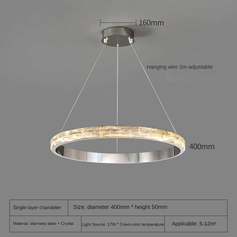 HEIKESZ Post-Modern Crystal Chandelier Luxury Creative Home Living Room Decorative Lighting for Upscale Cafe Store